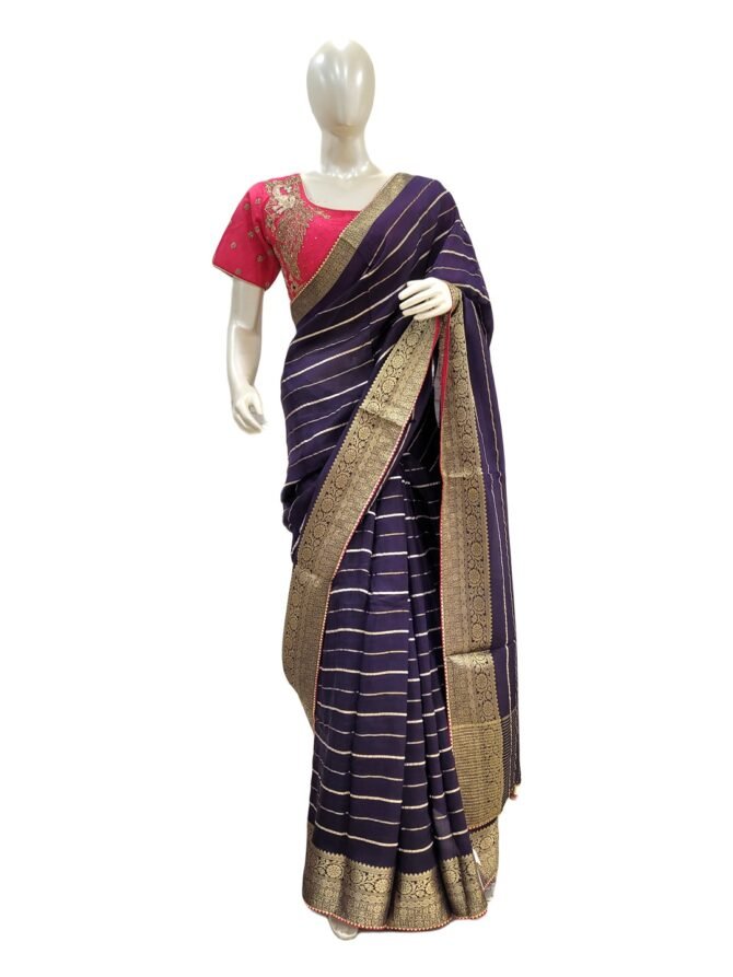 ELEGANT PURPLE SARI