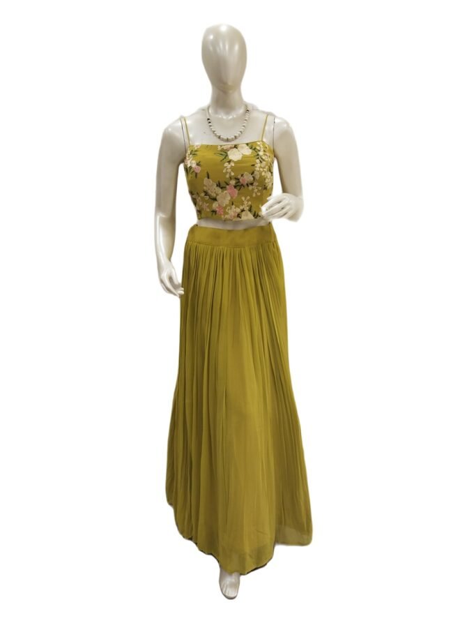 MUSTARD INDOWESTERN WITH SHRUG