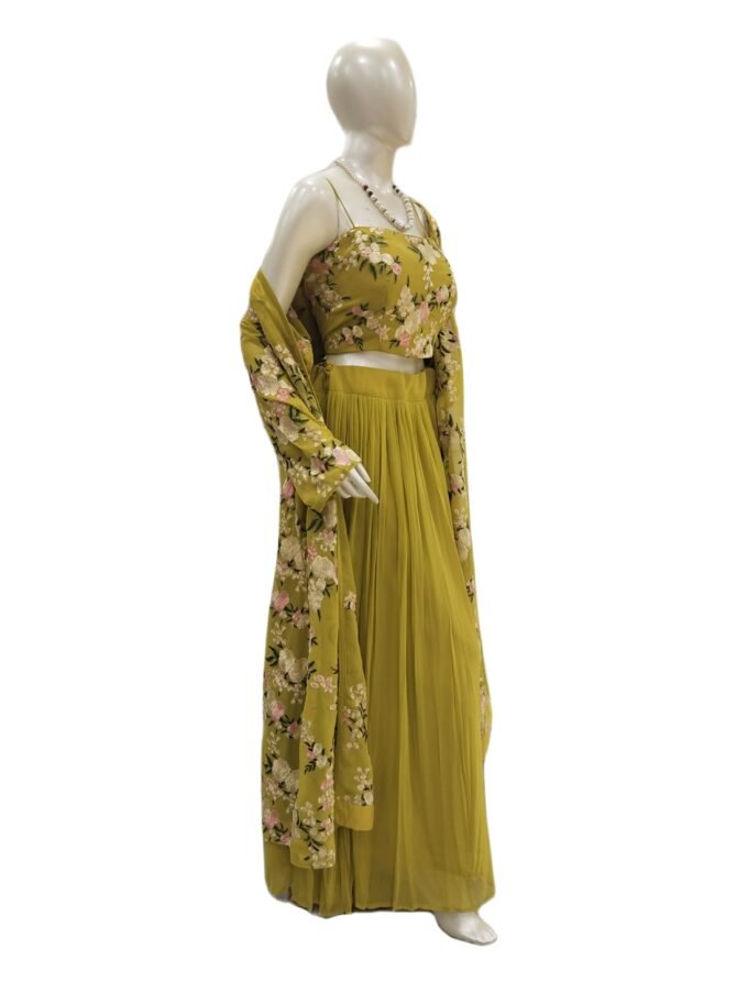 MUSTARD INDOWESTERN WITH SHRUG